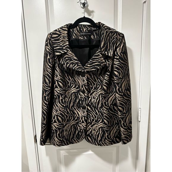 Dana Buchman Jacquard Black Jacket - Picture 7 of 9